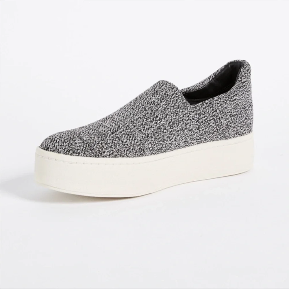 Vince‎ Walsh Platform Slip On Sneaker in Marl Grey Size 7.5